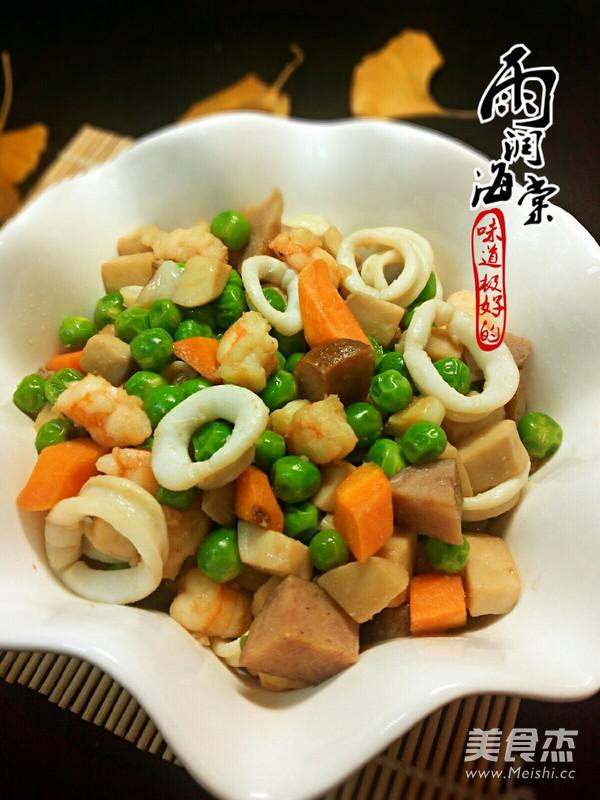 青蔬炒海鮮的做法-家常味炒菜譜