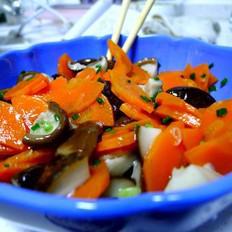 蔥油拌香菇的做法-蔥香味拌菜譜