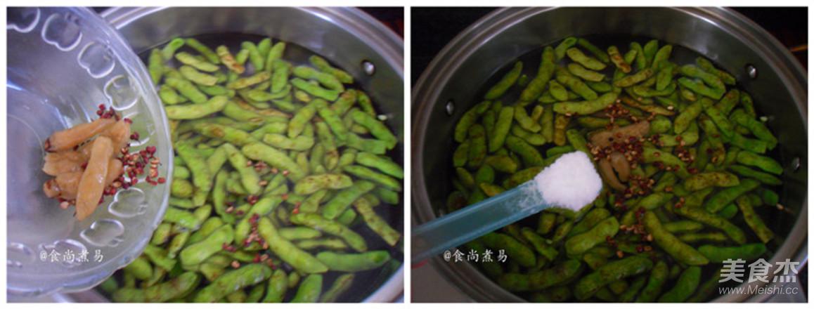 水煮五香毛豆的做法-五香味煮菜譜