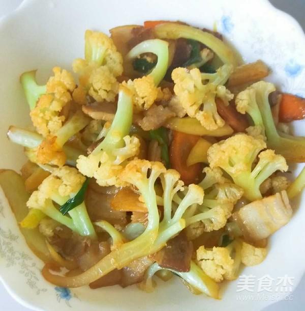 肉炒有機菜花的做法-家常味炒菜譜