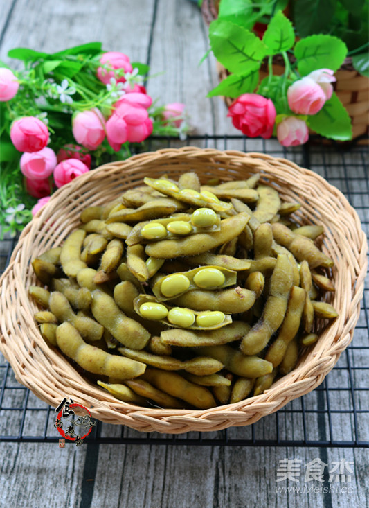 水煮五香毛豆的做法-五香味煮菜譜