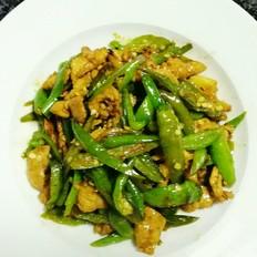 辣椒炒肉的做法-蒜香味炒菜譜