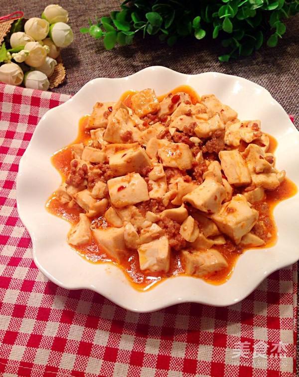 肉末老干媽豆腐的做法-家常味燒菜譜