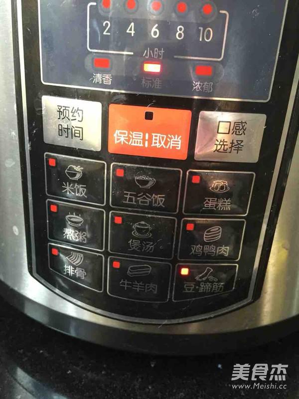 黃豆燉豬蹄/高壓鍋版的做法-五香味燉菜譜