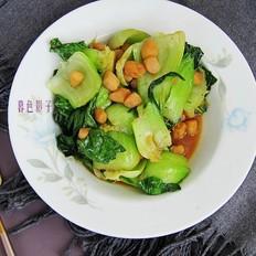 油菜炒扇貝柱的做法-咸鮮味炒菜譜