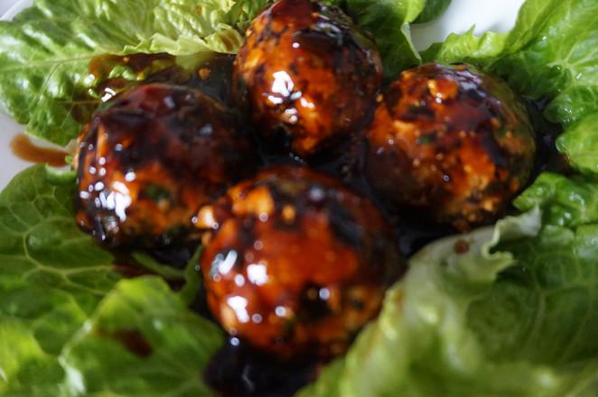 沒有豬肉的株肉獅子頭的做法-醬香味燉菜譜