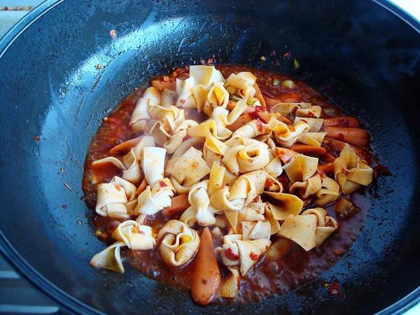 香辣千張結的做法-家常味燒菜譜