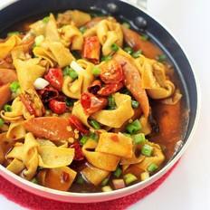 香辣千張結的做法-家常味燒菜譜