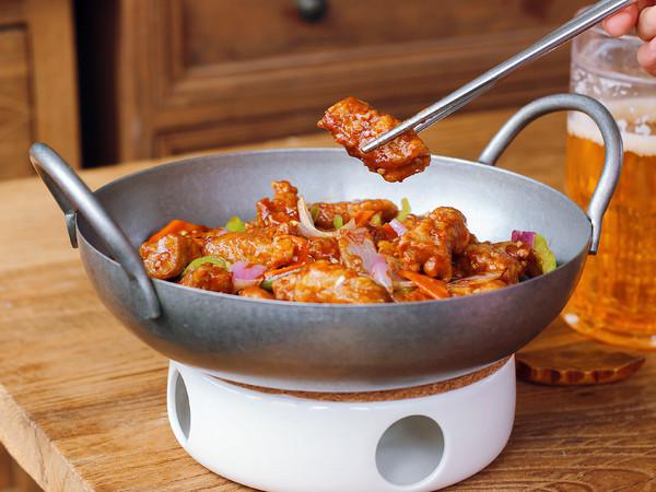 焦溜肉段的做法-家常味炒菜譜