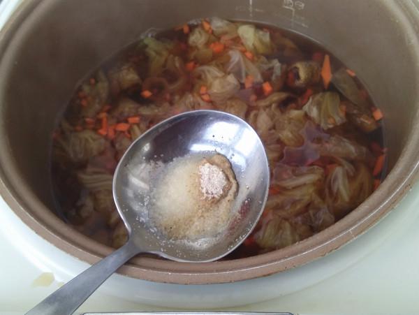 松茸煲大白菜的做法-咸鮮味煲菜譜