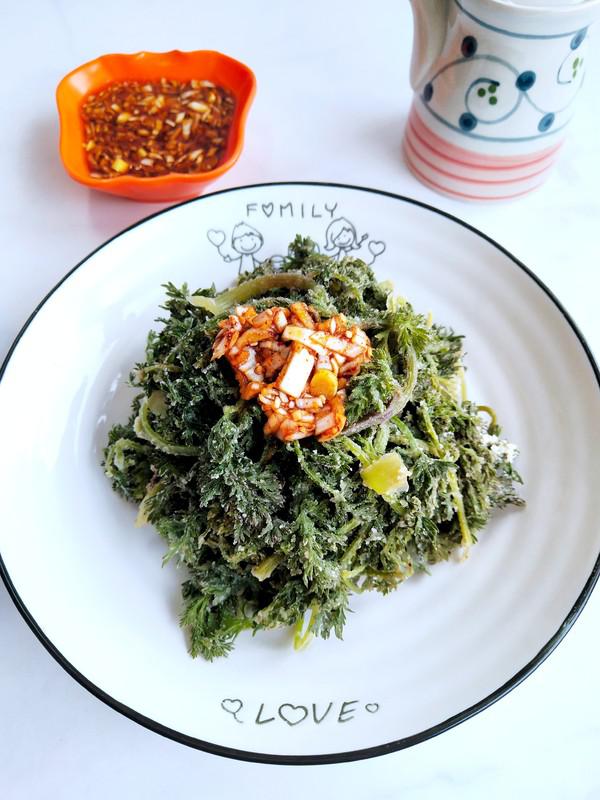 蒸野蘿卜纓的做法-家常味蒸菜譜