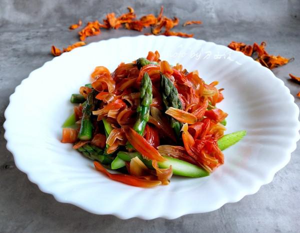 百合花拌蘆筍的做法-家常味拌菜譜