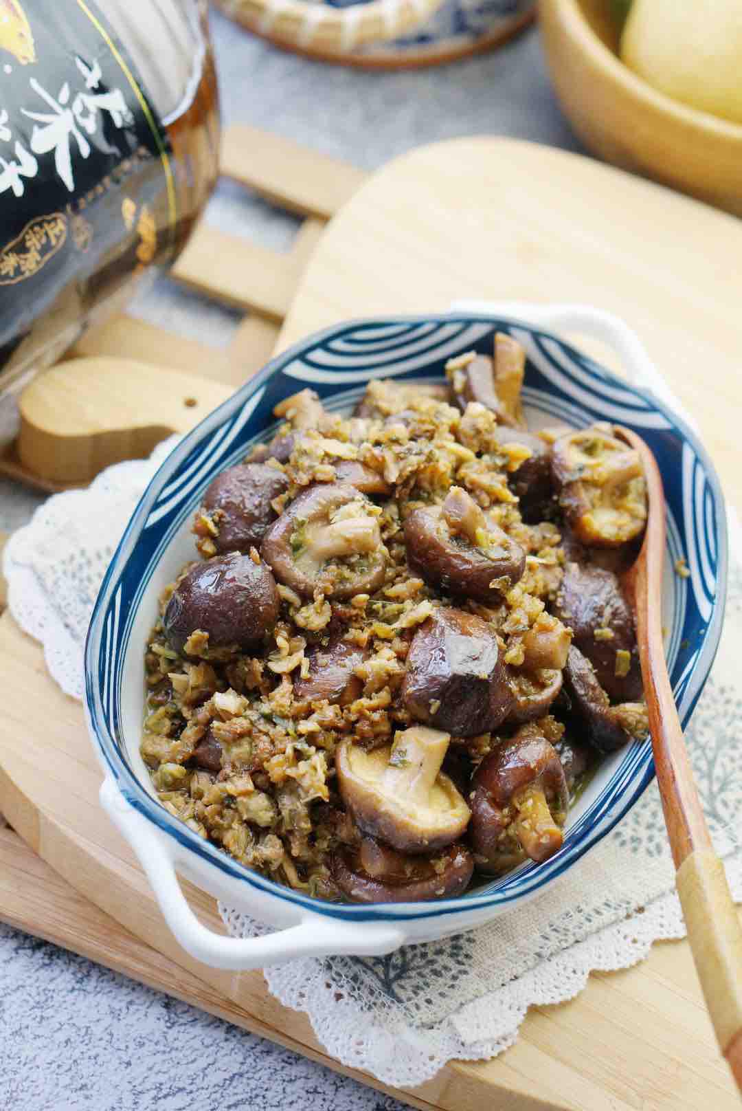 肉沫小香菇。的做法-家常味炒菜譜