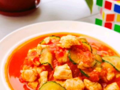 番茄雞丁的做法-酸甜味炒菜譜