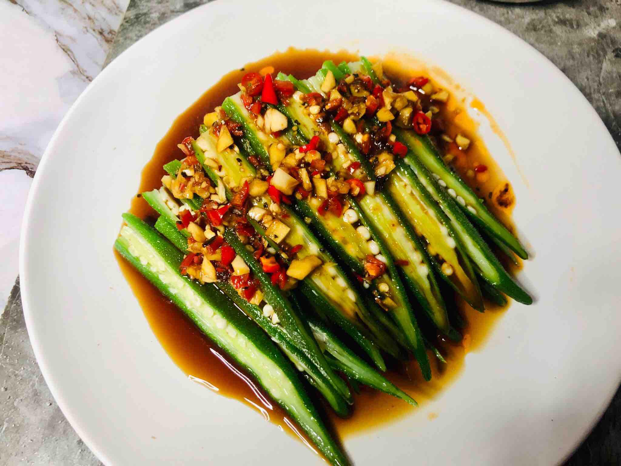 涼拌秋葵的做法-酸辣味拌菜譜