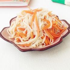 金針菇拌胡蘿卜的做法-家常味拌菜譜