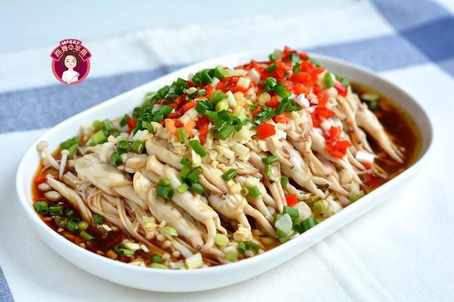 涼拌蟶子金針菇的做法-咸鮮味拌菜譜