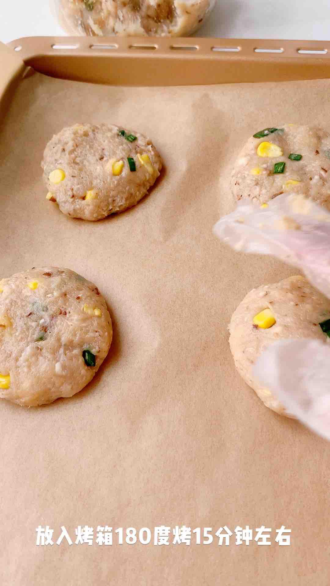 雞肉蔬菜餅的做法-家常味烤菜譜