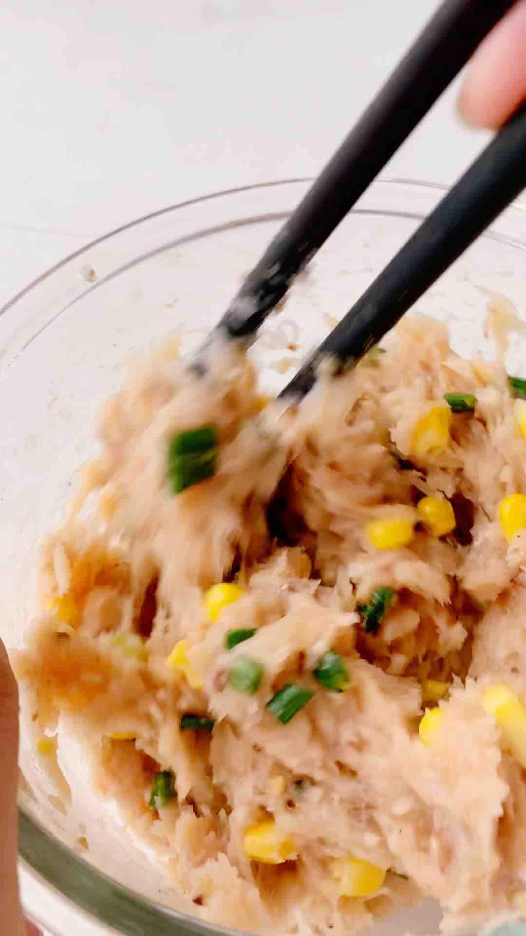 雞肉蔬菜餅的做法-家常味烤菜譜