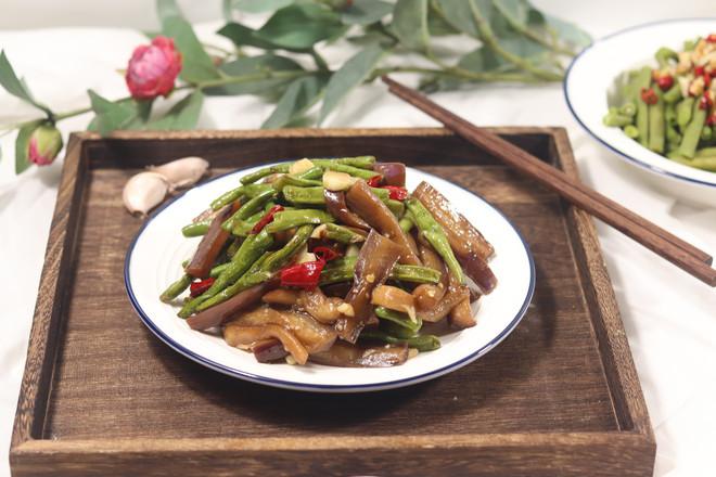 茄子燒豇豆的做法-家常味炒菜譜
