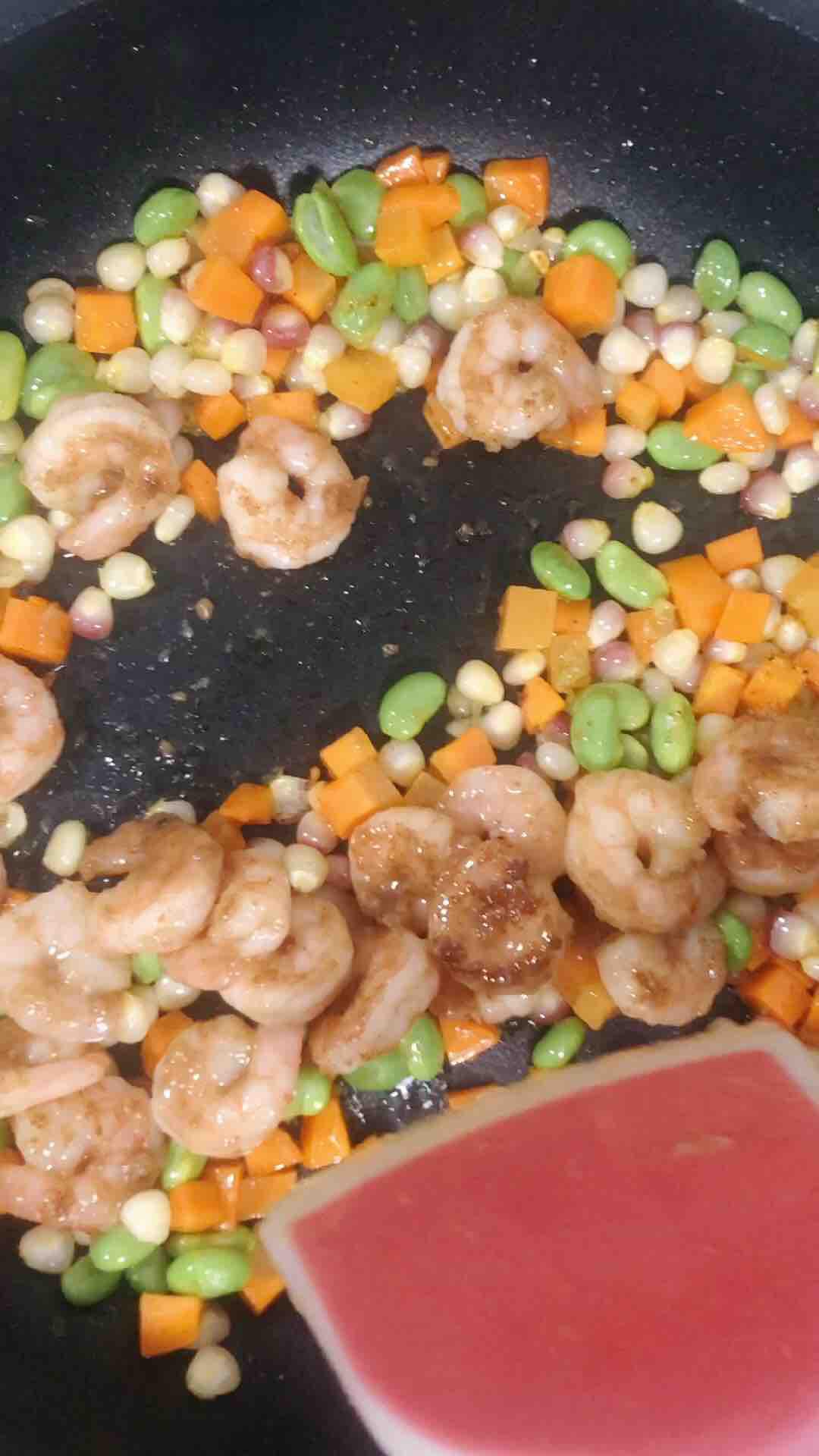 彩蔬蝦仁的做法-咸鮮味炒菜譜