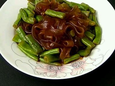 豆角燒寬粉的做法-家常味燒菜譜