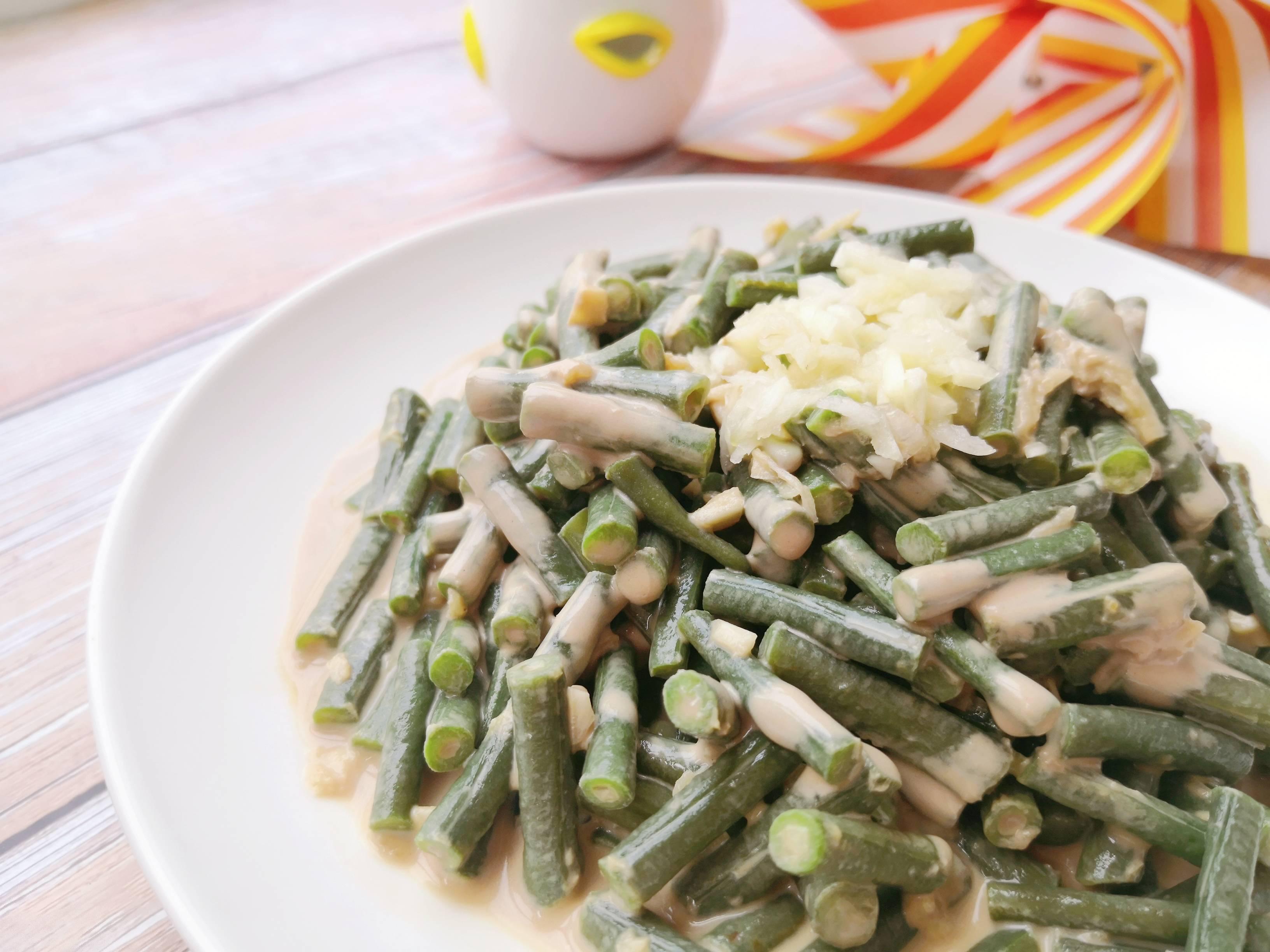 蒜泥豇豆的做法-酸辣味拌菜譜