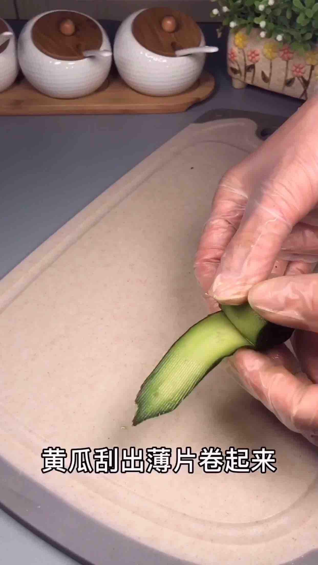 孔雀開(kāi)屏的做法-酸辣味拌菜譜