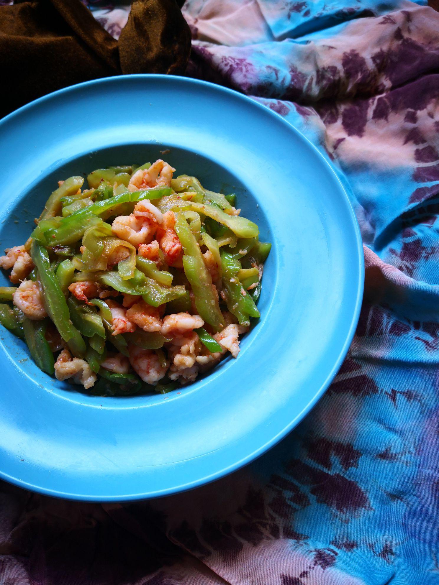 苦瓜炒蝦仁的做法-家常味炒菜譜