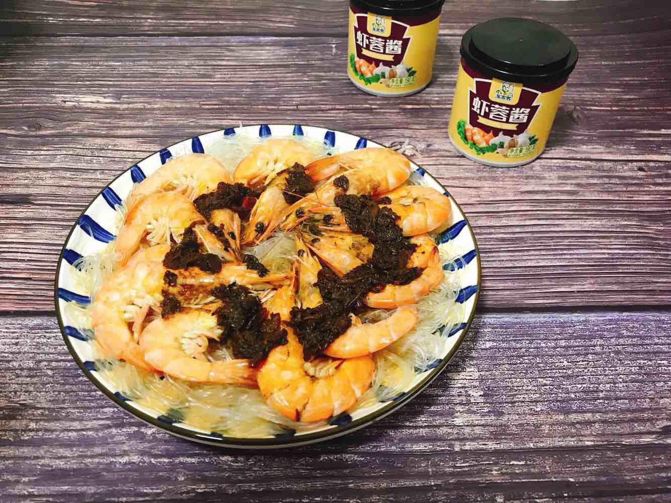 快手又下飯的粉絲蒸大蝦～的做法-咸鮮味蒸菜譜