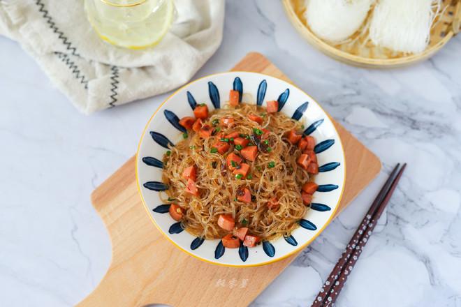 蝦醬炒粉絲的做法-家常味炒菜譜