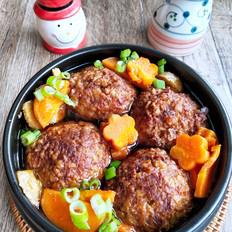 蒸牛肉獅子頭的做法-家常味蒸菜譜