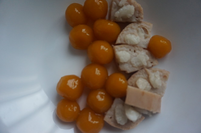 咬著吃的茶飲-桂圓藕芋涼粉的做法-甜味煮菜譜