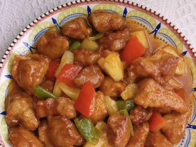 菠蘿咕咾肉的作法-家常味炒菜譜