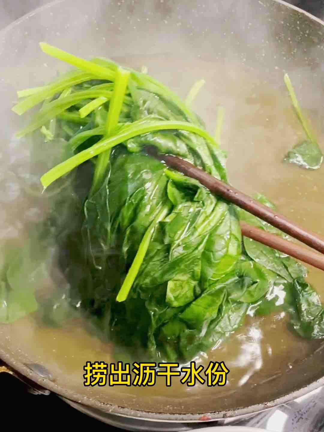 節后掉秤，吃快手拌菠菜的做法-咸鮮味煮菜譜