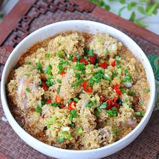 小米蒸排骨的做法-家常味蒸菜譜