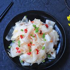 脆爽蘿卜片的做法-香辣味拌菜譜