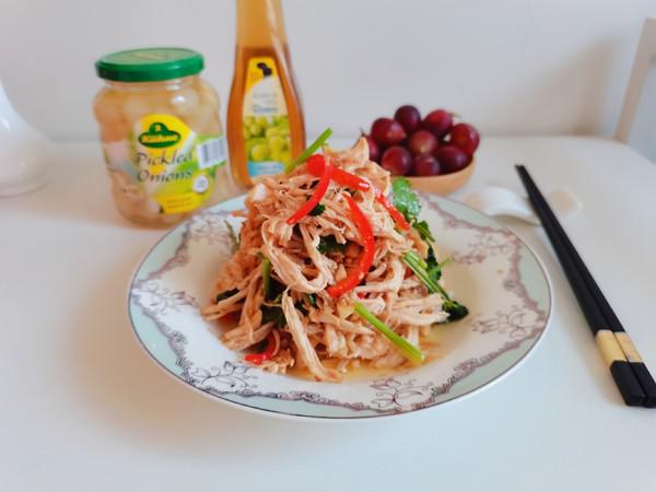 咸香涼拌雞絲的做法-咸鮮味拌菜譜