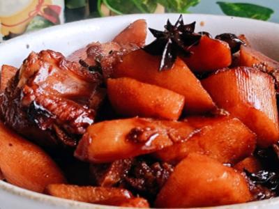 秋冬季滋補(bǔ)養(yǎng)生…紅燒排骨山藥的做法-咸鮮味燒食譜