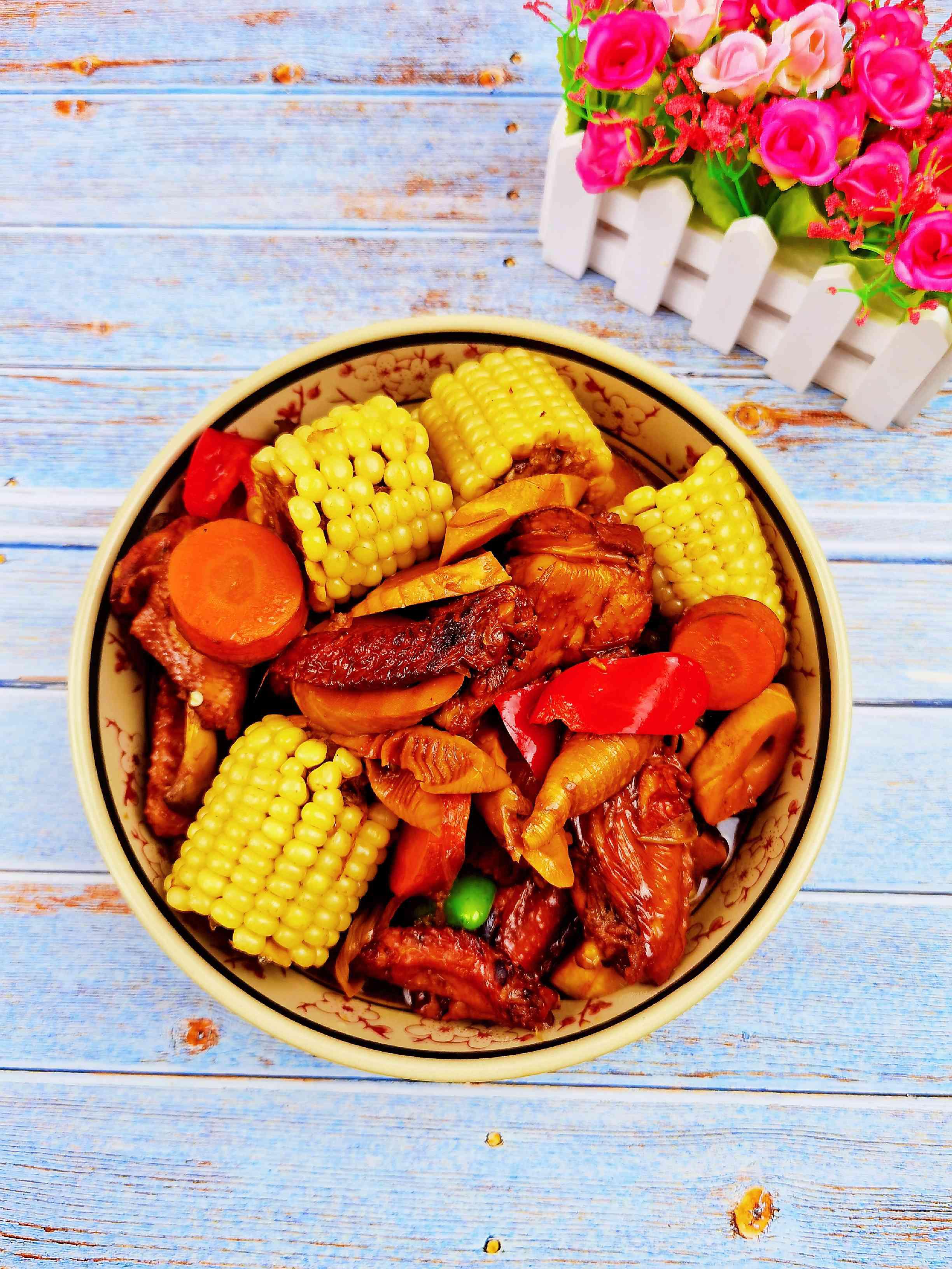 農家田園燉雞翅的做法-家常味燉菜譜