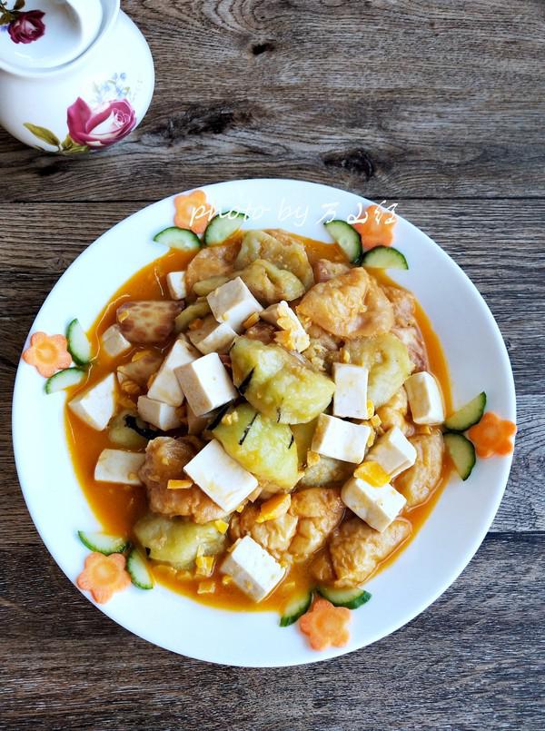 蟹黃醬燴菜的做法-咸鮮味燴菜譜