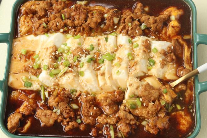 豆腐抱蛋/海苔豆腐的做法-咸鮮味煎菜譜