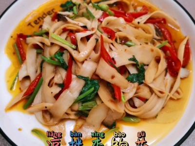 涼拌杏鮑菇的做法-酸辣味拌菜譜