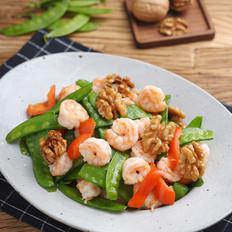 營養(yǎng)美味又健腦的小炒菜——核桃蝦仁炒荷蘭豆的做法-家常味炒菜譜
