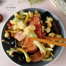 菜花木耳炒臘肉的做法-家常味炒菜譜