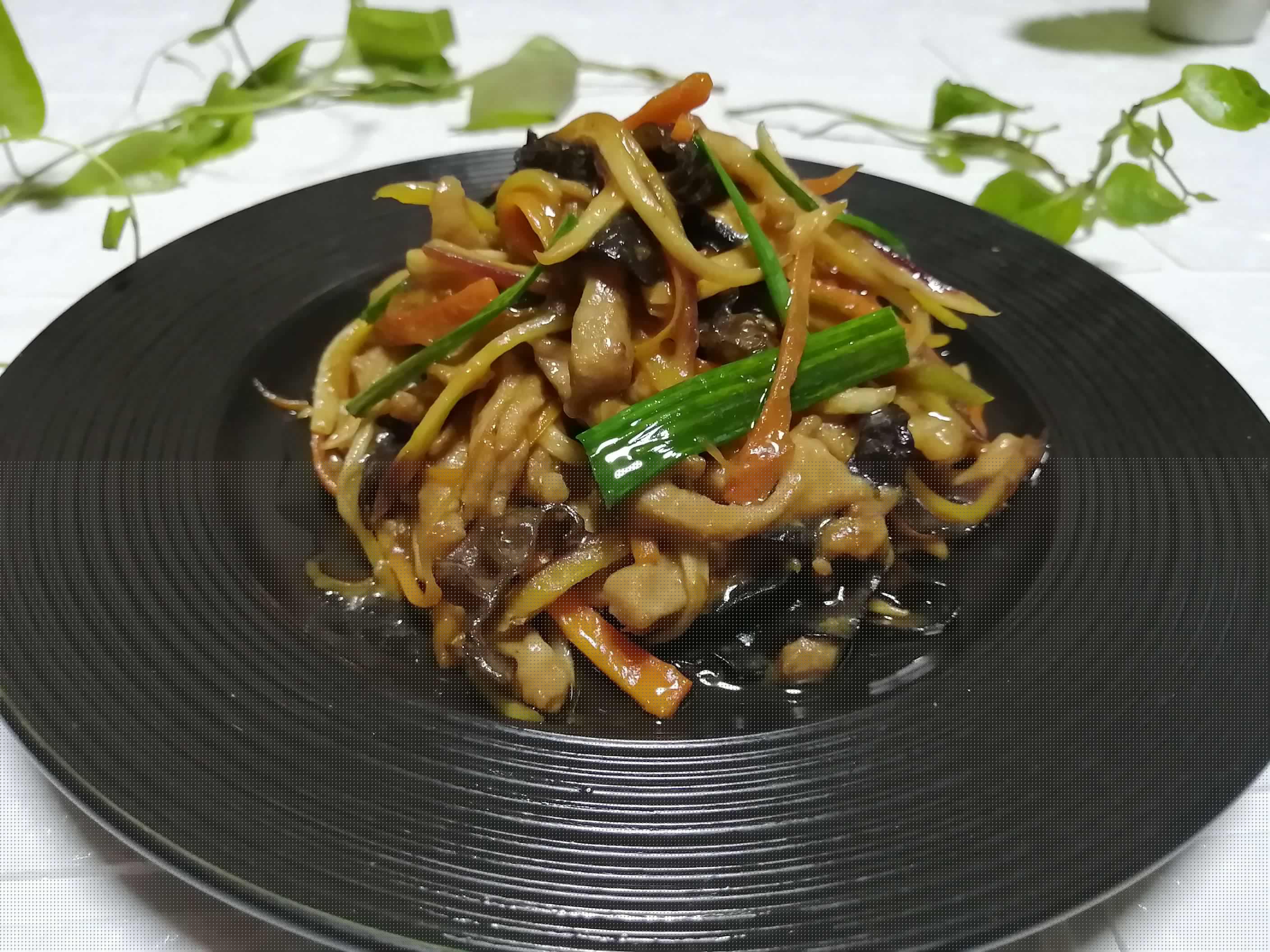 五絲炒肉的做法-酸甜味炒菜譜