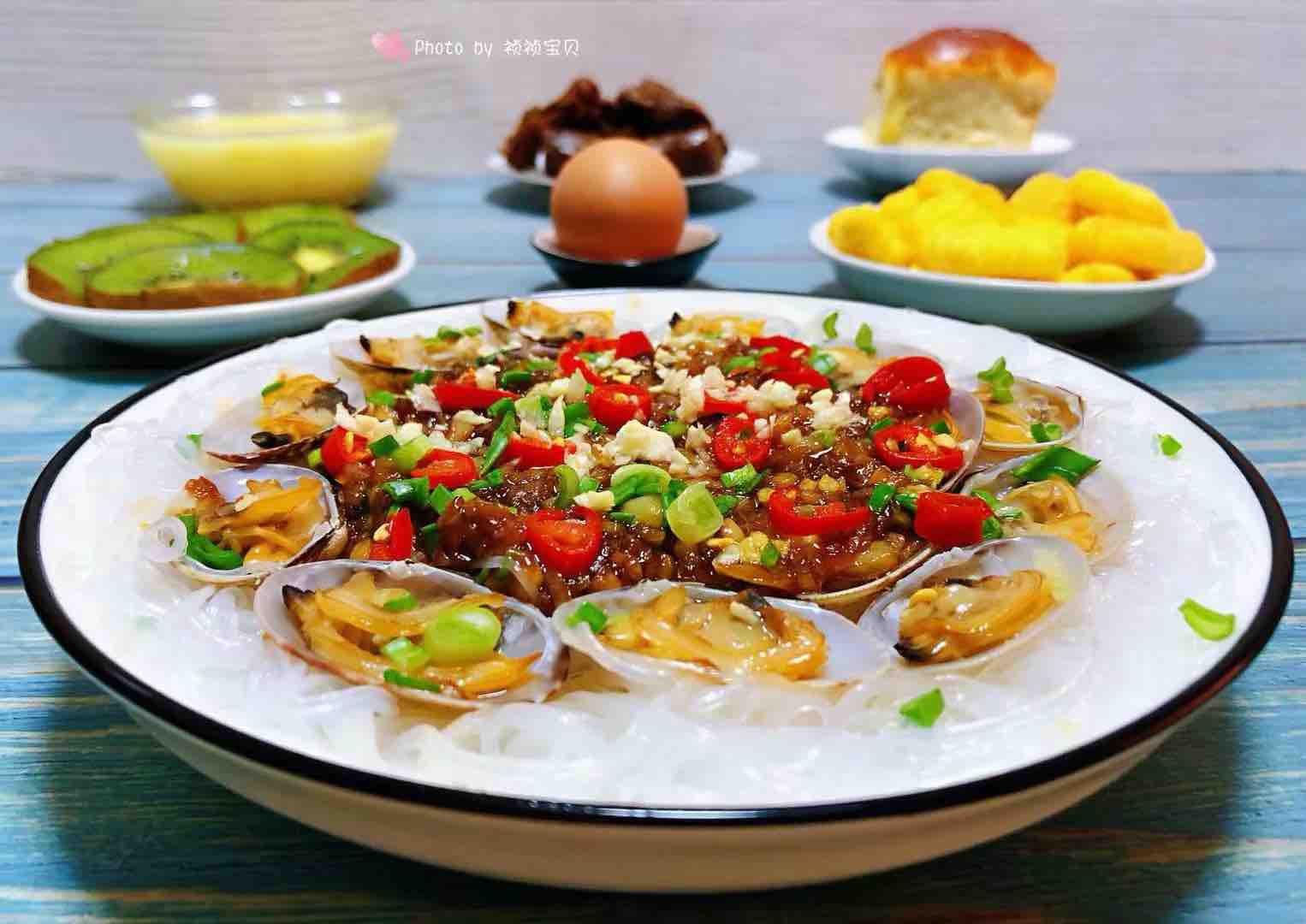 蒜蓉粉絲蒸花蛤的做法-蒜香味蒸菜譜