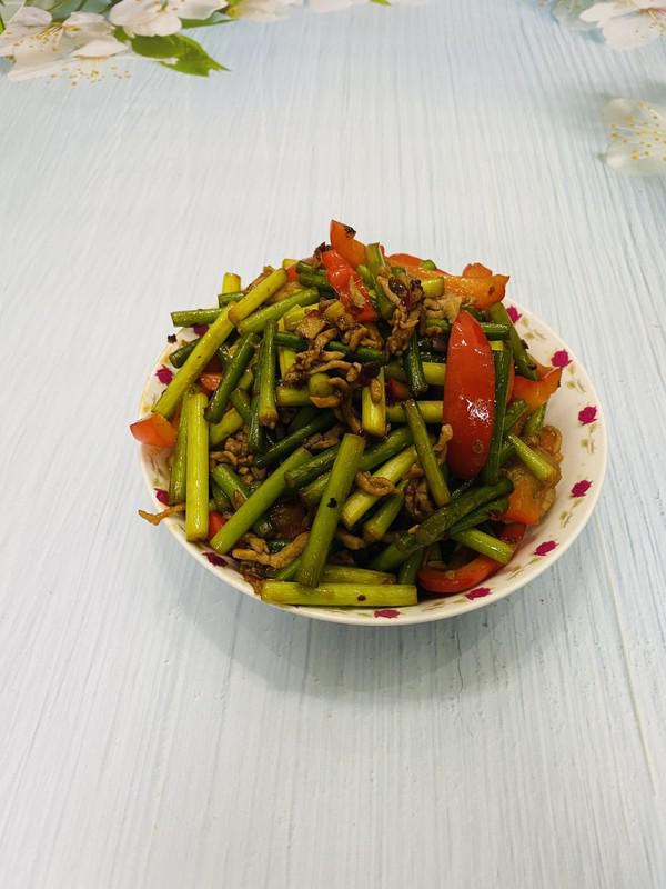 蒜苔炒肉的做法-醬香味炒菜譜