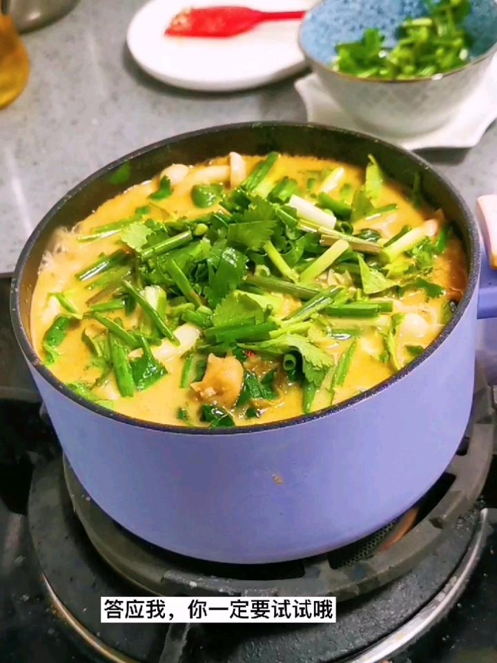 牛奶冒菜，一個人有儀式感的火鍋的做法-奶香味煮菜譜
