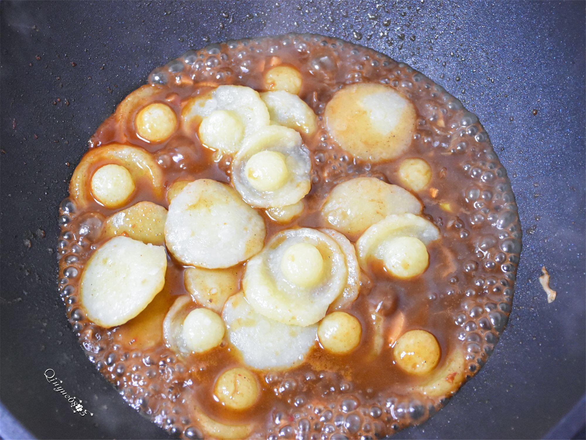 仿香菇土豆的做法-香辣味蒸菜譜